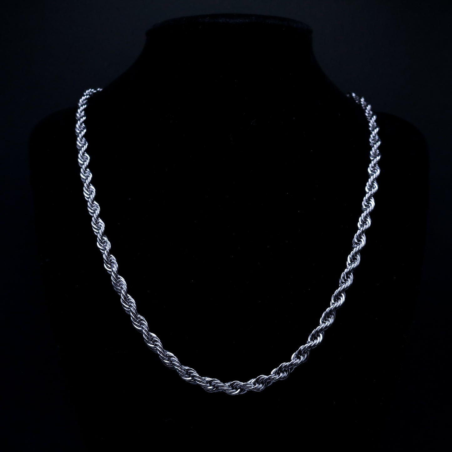 White Gold Rope Chain 5mm