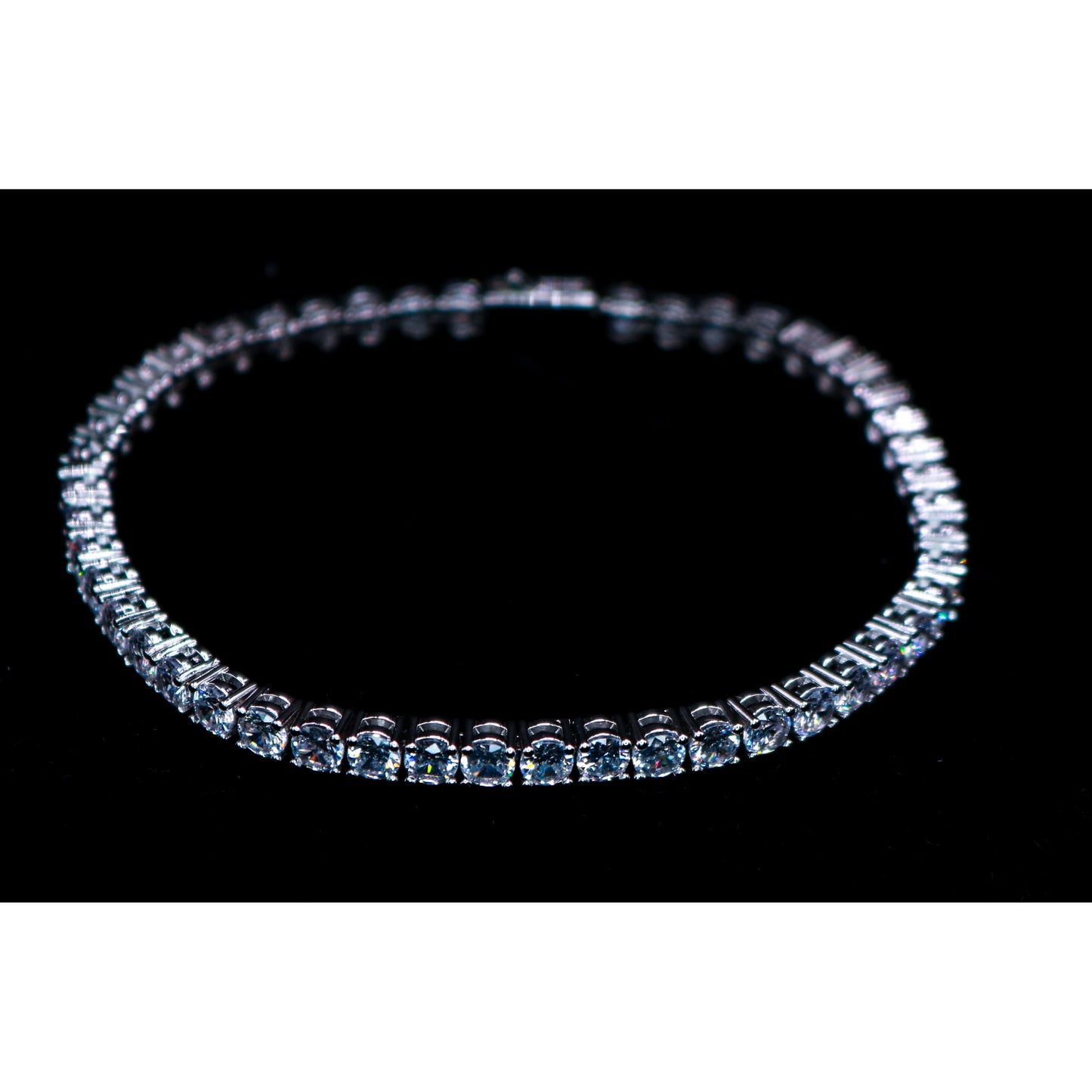 White Gold Tennis Bracelet 4mm