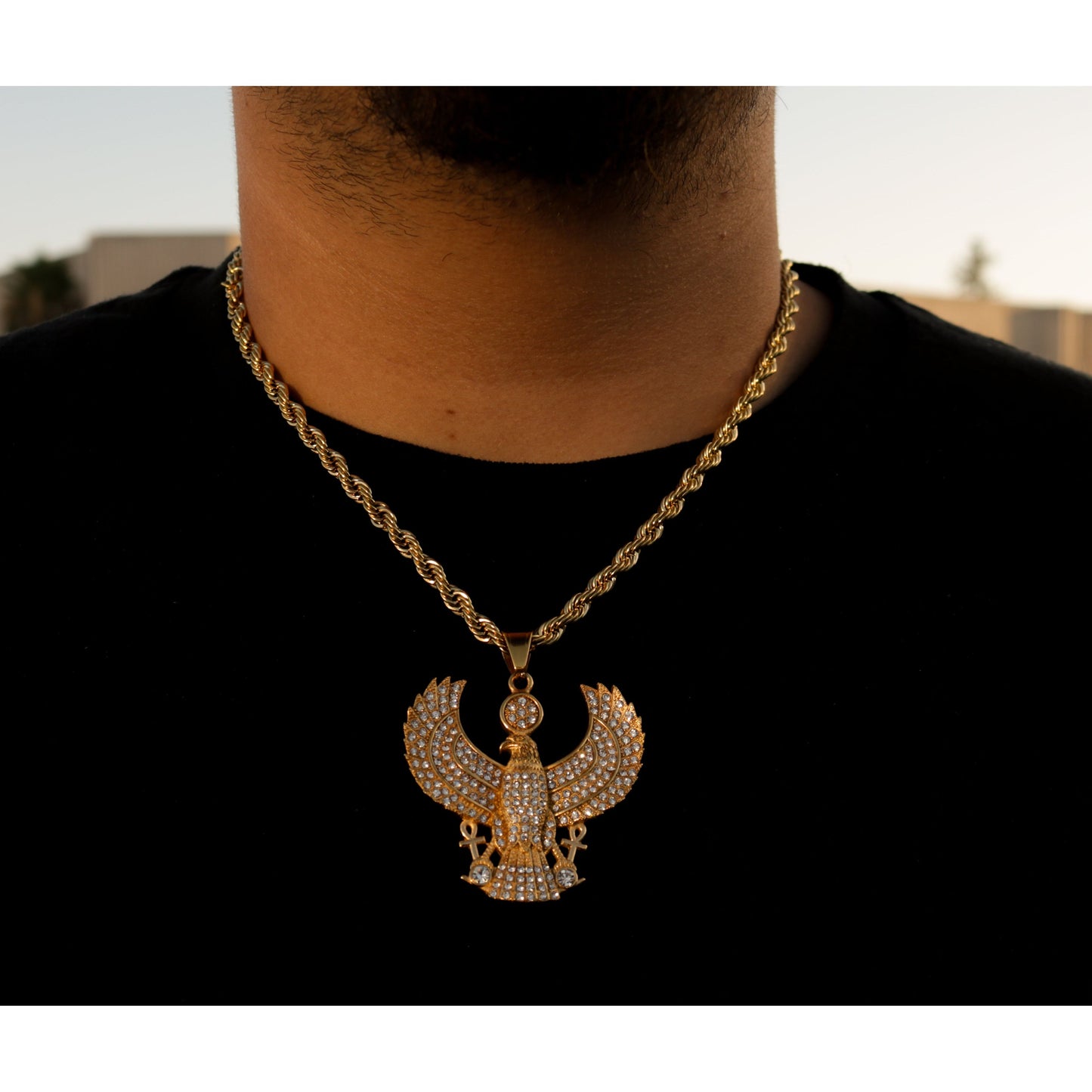 Diamond Eagle Pedant