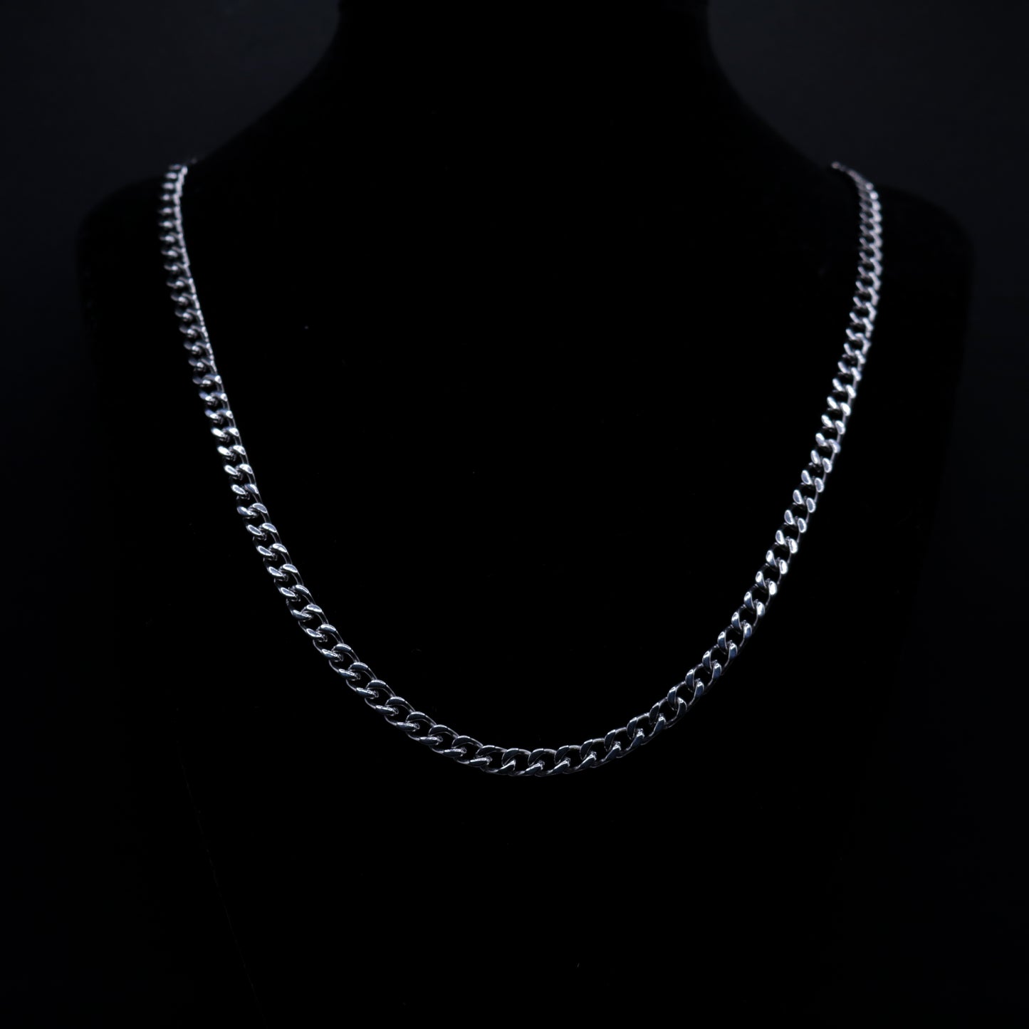 White Gold Cuban Chain 5mm