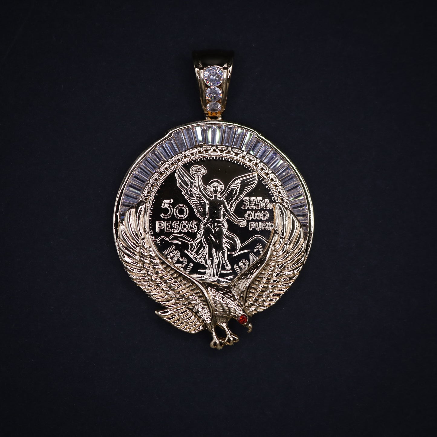 Aguila Centenario with Baguette Diamonds