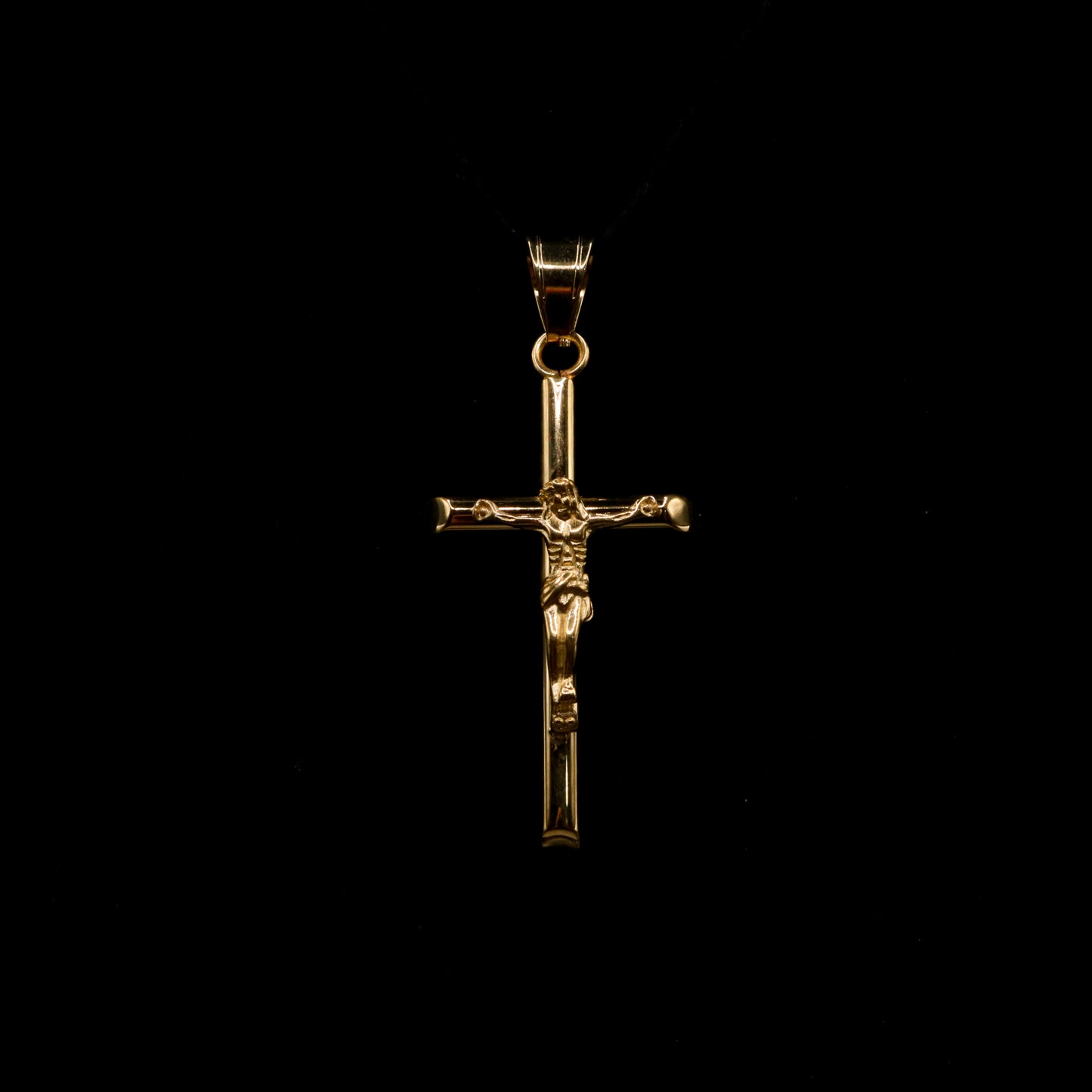 Jesus Cross Pendant Gold