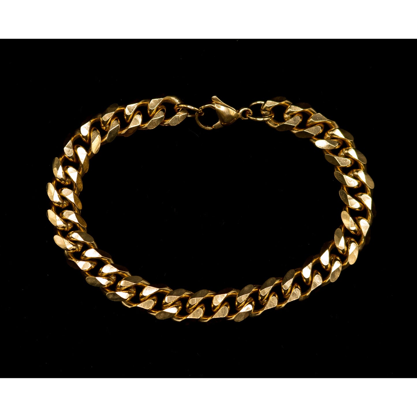 Gold Cuban Link Bracelet 9mm